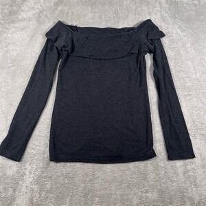 Wai Ming Women's Blouse Size Small Black‎ Off-Shoulder Long Sleeve